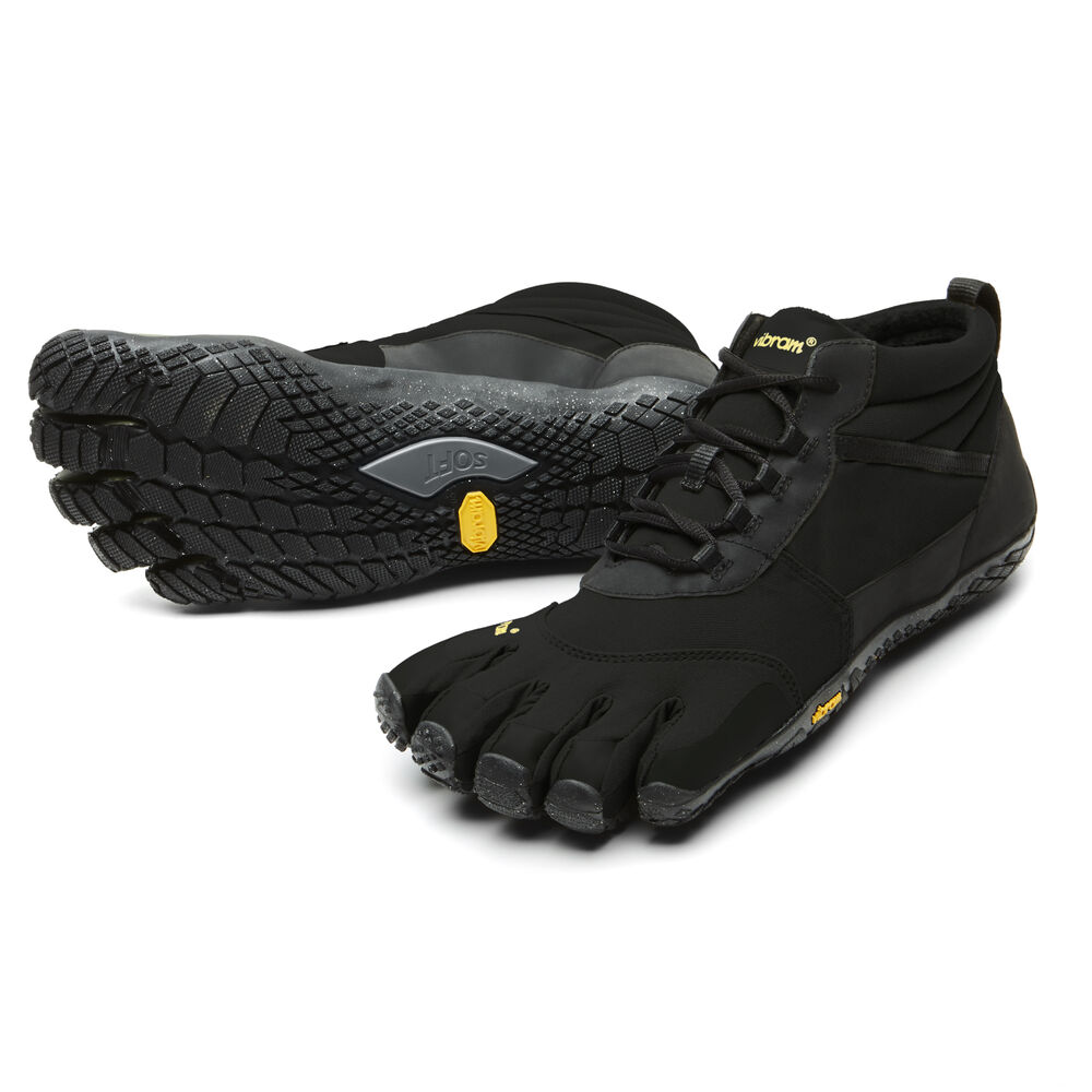 Vibram Fivefingers V-Trek Insulated Mens Hiking Shoes Black Australia (WGY786915)